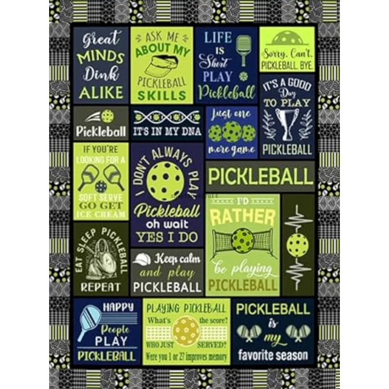 

Fun pickleball gift blankets, gifts for pickleball lovers, pickleball accessories, pickleball decorative blankets