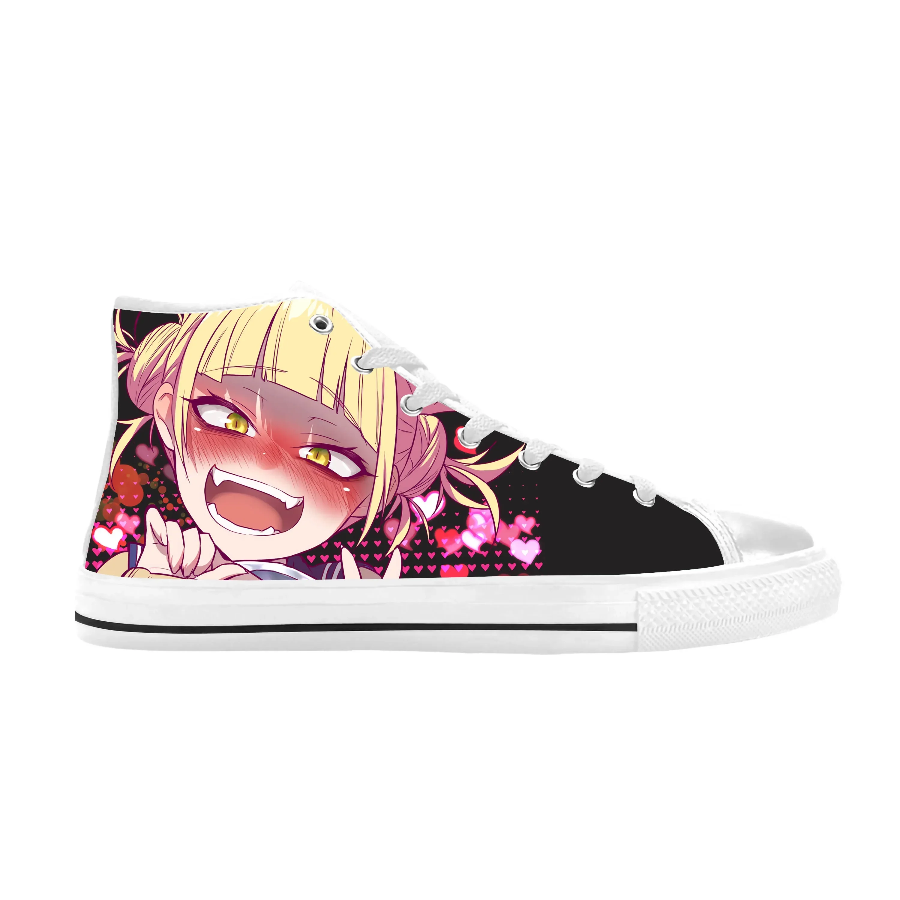 

Japanese Manga Anime My Hero Academia Toga Himiko Casual Cloth Shoes High Top Comfortable Breathable 3D Print Men Women Sneakers
