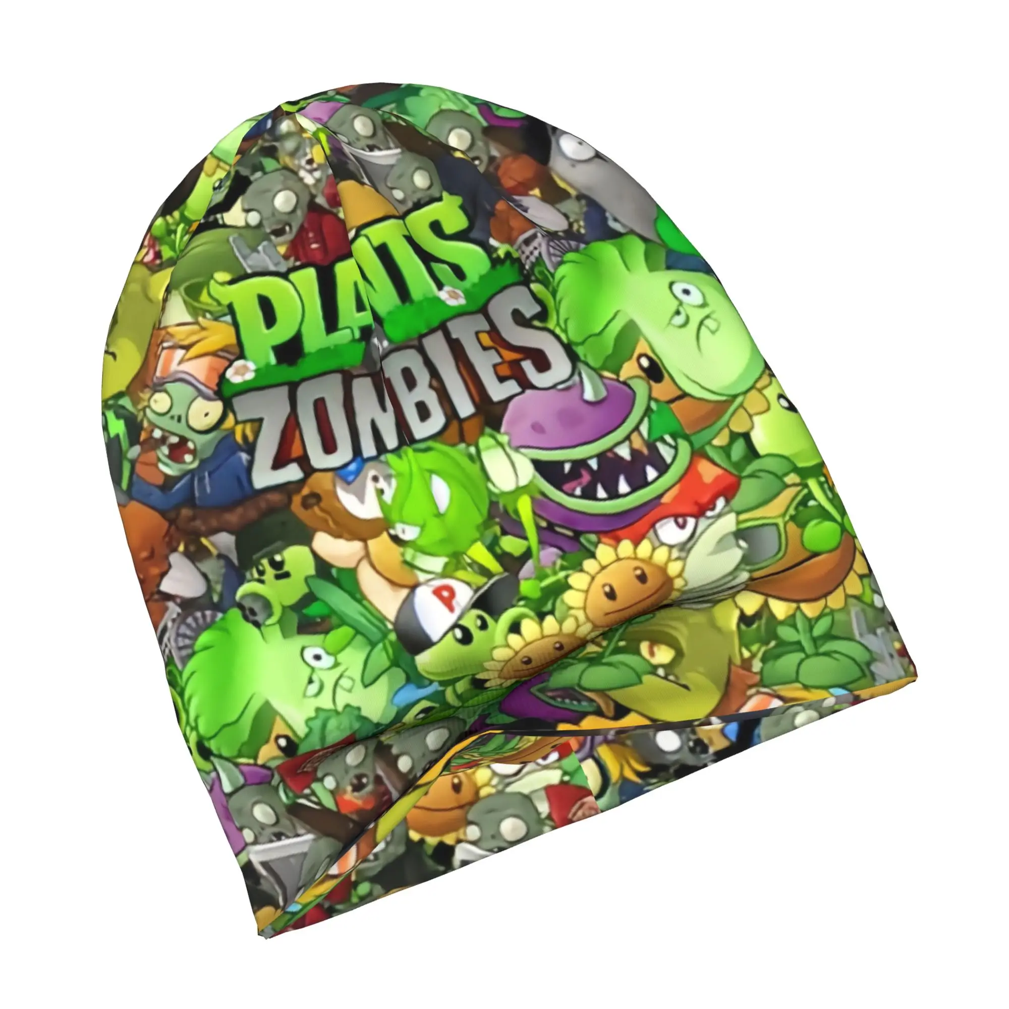 Plants vs. Zombies Game Bonnet Hat Knitting Hat Men Women Fashion Unisex Adult  Warm Winter Beanies Cap