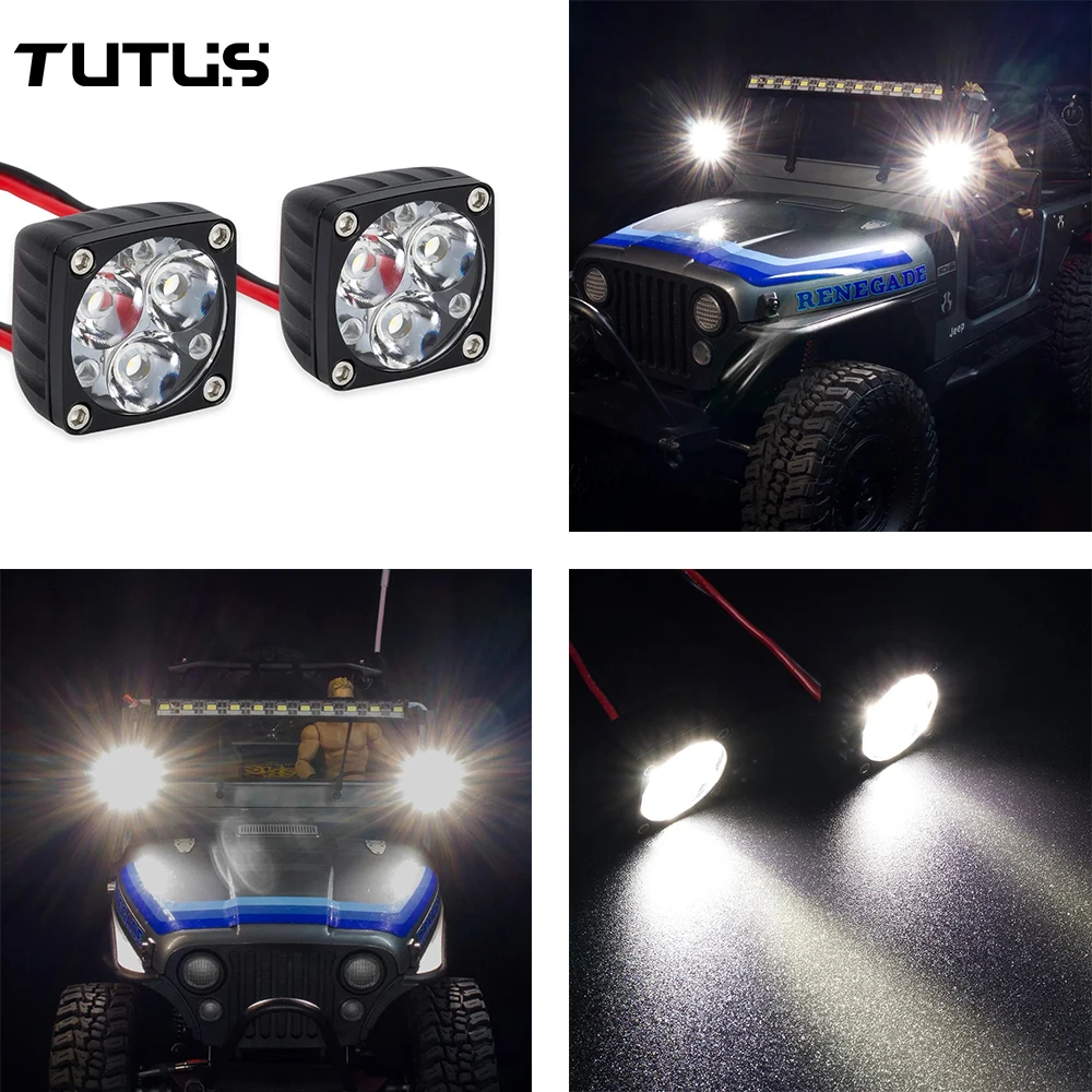 

Универсальный переключатель контроллера радиоуправляемого освещения + 21x21 мм квадратная световая панель A-Pillar ED для 1/10 1/8 1/6 RC Crawlers Axial SCX6 Wraith TRX4