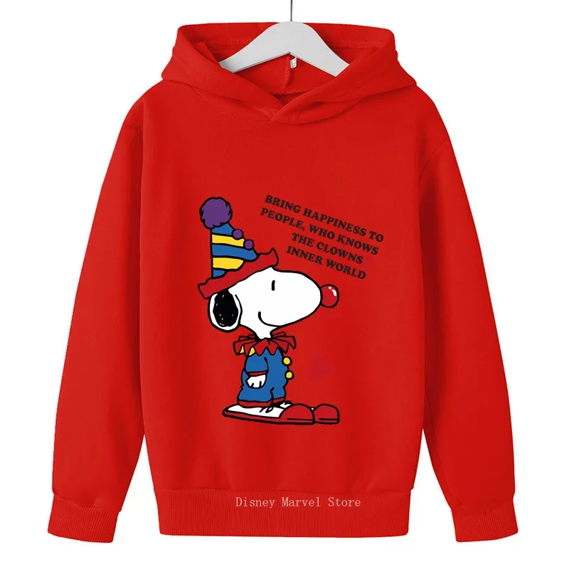 dog cartoon cartoon hoodie pullover 2024 spring and autumn new boys and girls hoodie casual sweatshirt clothes top