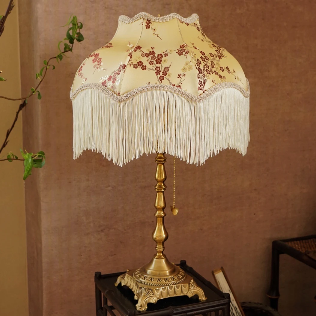 

Chinese New Chinese Plum Blossom Retro Table Lamp Study Living Room Bedroom Homestay Decorative Pendant Lamp