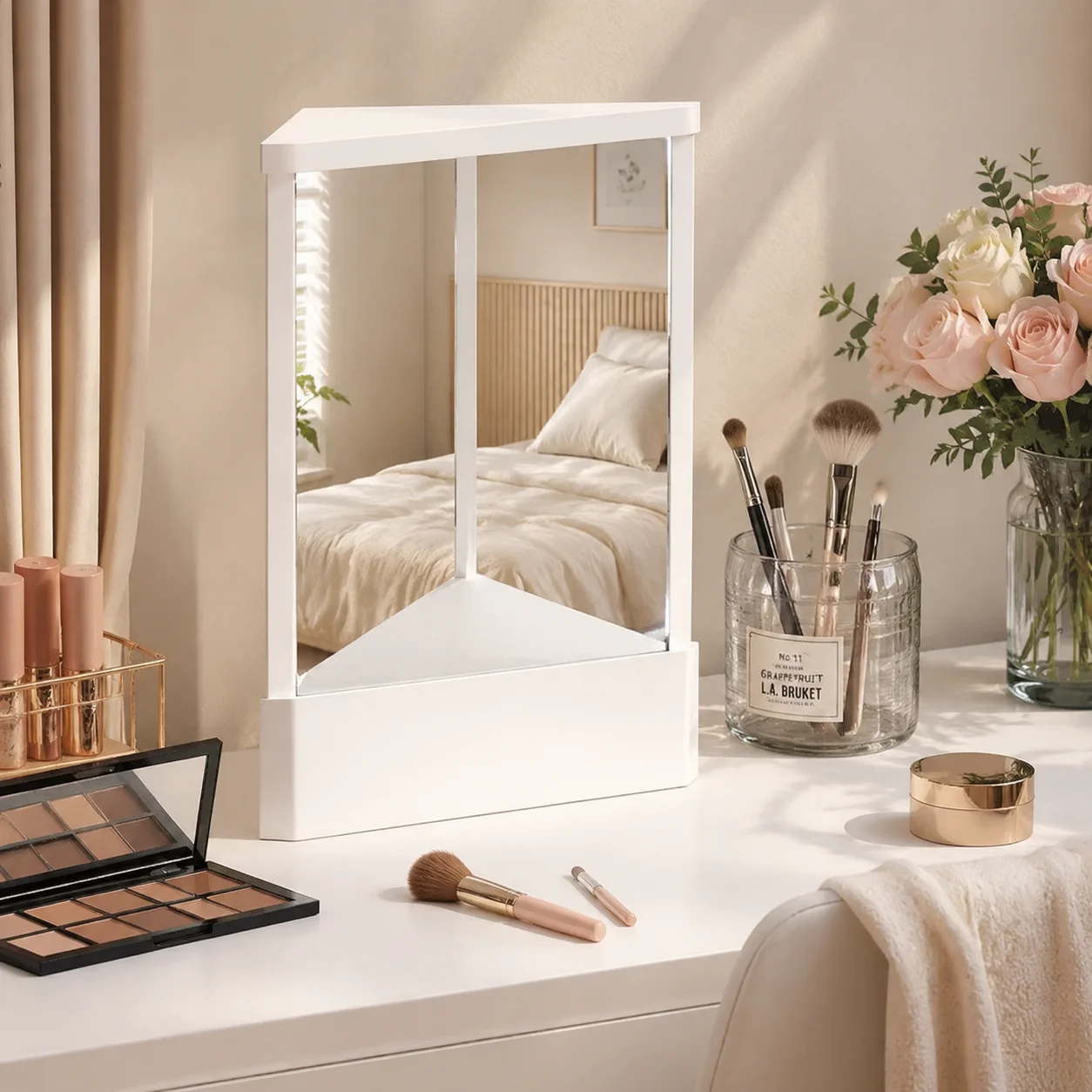 Home Bathroom Images - กระจกเงาแท้ ไม่สะท้อนกลับ ภาพจริง กระจกขนาดใหญ่ สีขาว ตกแต่งผนังบ้าน