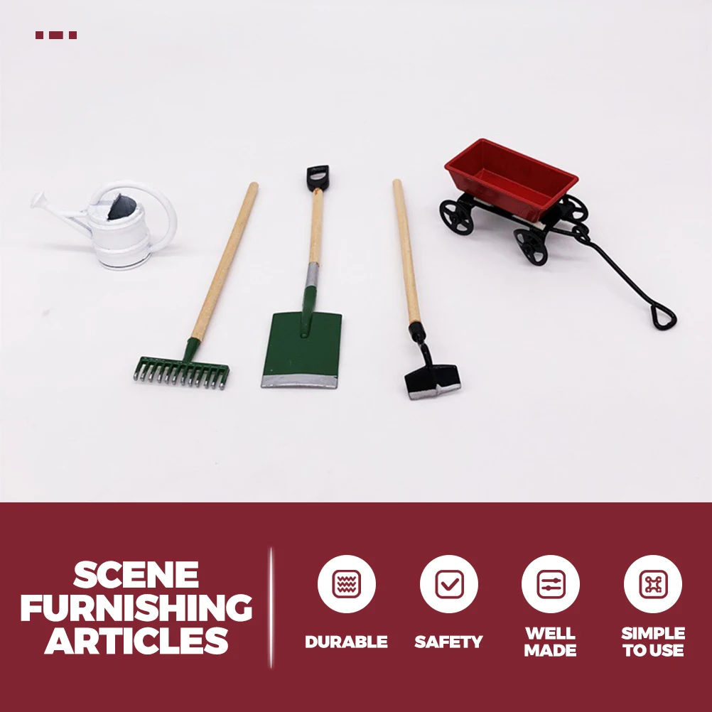 

Mini Garden Decoration Mini House Gardening Tools Accessories for House Scene Romantic Atmosphere Safe Material Long