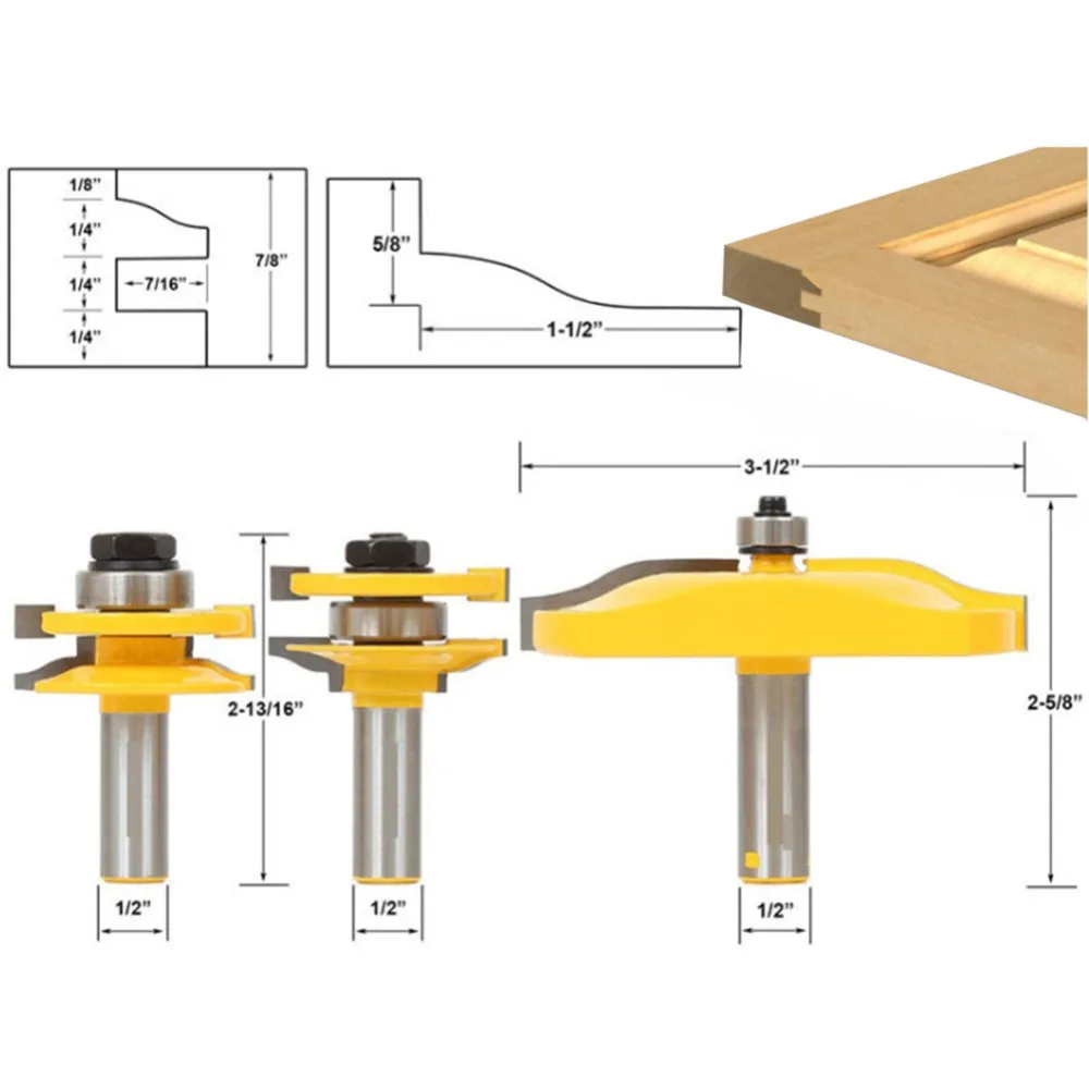 3pcs-1-2-inch-shank-router-bit-set-milling-cutter-door-and-window-bits-raised-panel-router-bits-round-over-design
