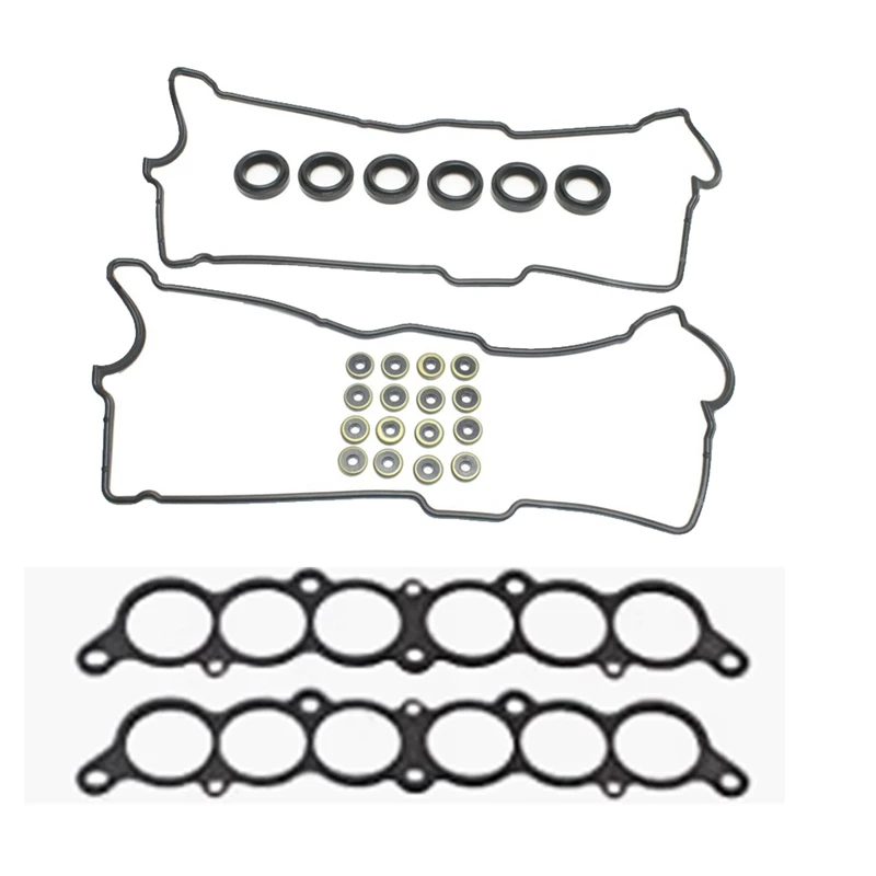 Valve Cover Gasket Set 3VZFE 5VZFE For Toyota Tacoma  Camry T100 Lexus 3.0 3.4 1992-2004 Spark Plug Tube Seals Kit