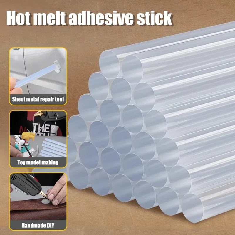 7mm/11mm Transparent Hot Melt Glue Sticks Strong Adhesive Glue Strips Electric Glue Gun Sticks Hand Crafts Repair Kits Tools