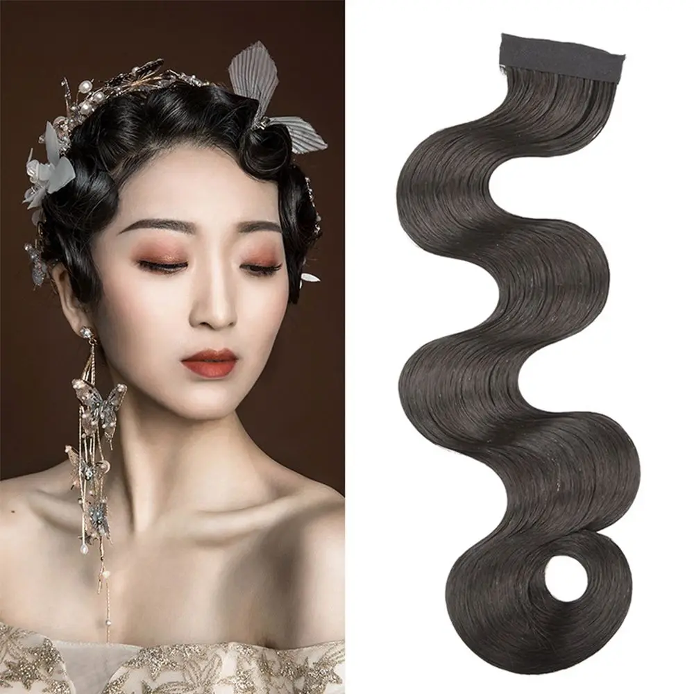 Retro Bride Hair Piece Wave Qipao Party Hair Accessory Curl Bangs Vintage Chinese Ancient Lady Cosplay Chinese Opera Headdress