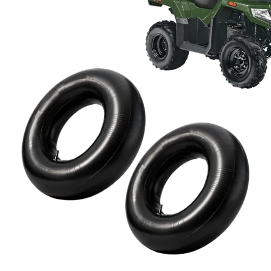 

2 Pcs 25x10-12 ATV Inner Tubes with TR6 Valve Stem Butyl rubber for UTVs/Golf Carts/Mowers