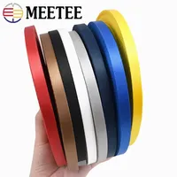 45Meters Meetee 10mm Colorful Nylon Webbing Ribbon Straps Bias Tape for Handmade Work Cards Strap Clothing Sewing Accessories