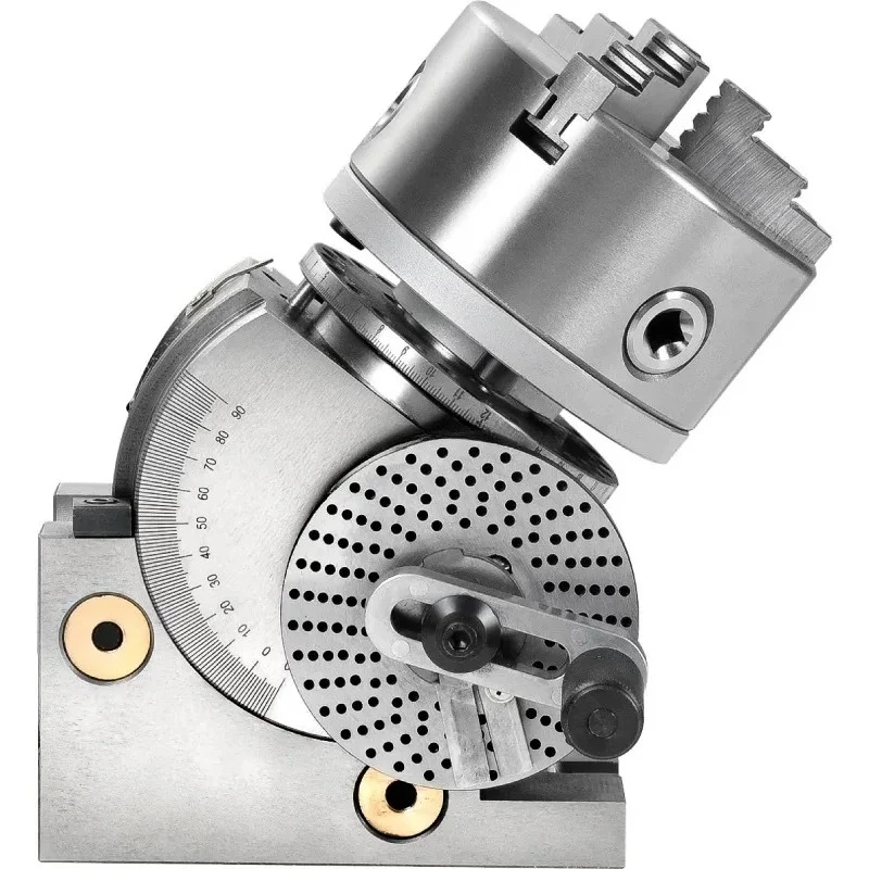

4 Inch 3 Jaw Chuck Indexing Head Precision Semi-universal Small Indexing Head Tail Seat Milling Machine Rotary Table