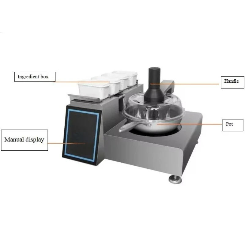 Fully Automatic Cooking Machine Equipped with Recipe for Commercial Restaurant.