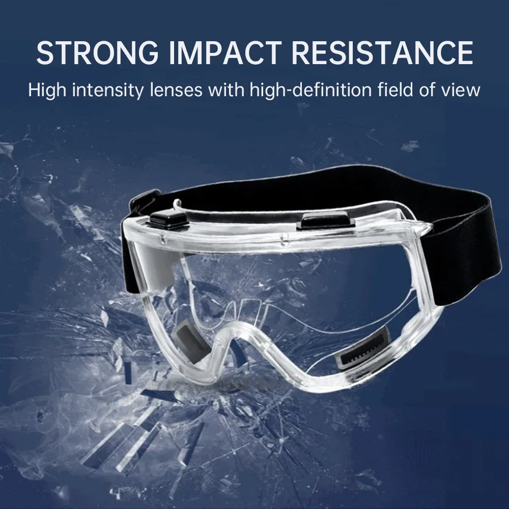 Safety Goggle Anti Splash Dust Proof Work Lab Eyewear Eye Protection Industrial Research Safety Glasses Clear Lens