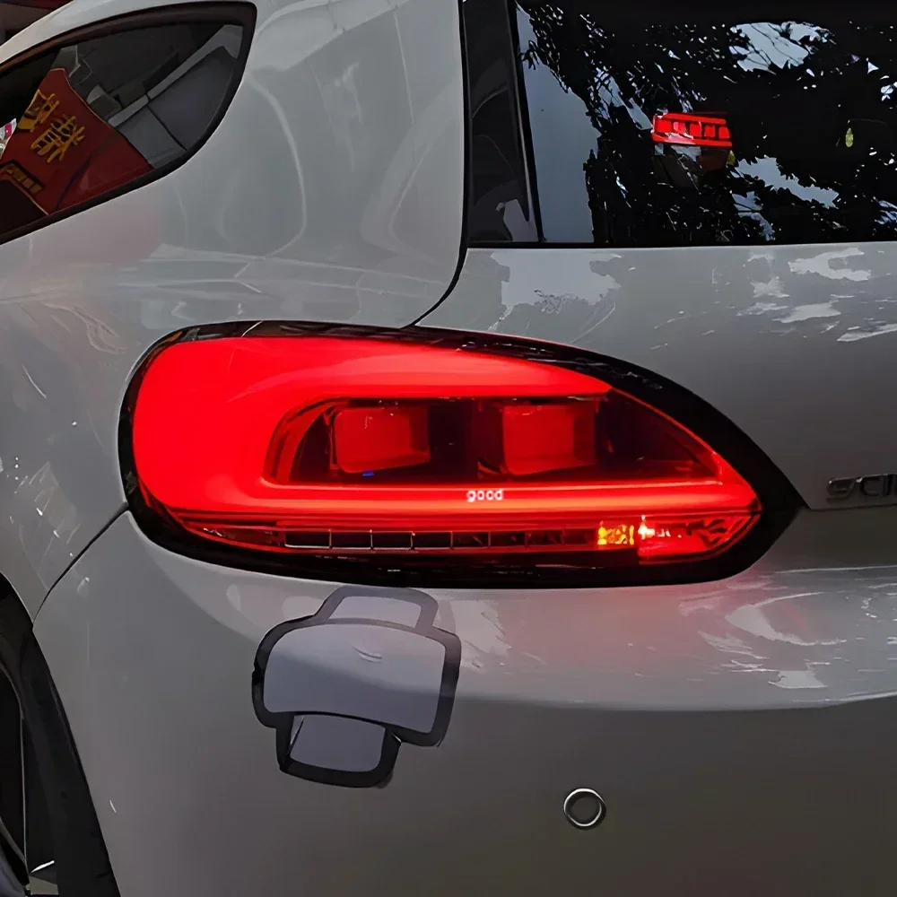 For VW Scirocco 2009-2014 LED Auto Rear Back Lamps Assembly Upgrade Streamer Turn Signal Car Taillight Accessories