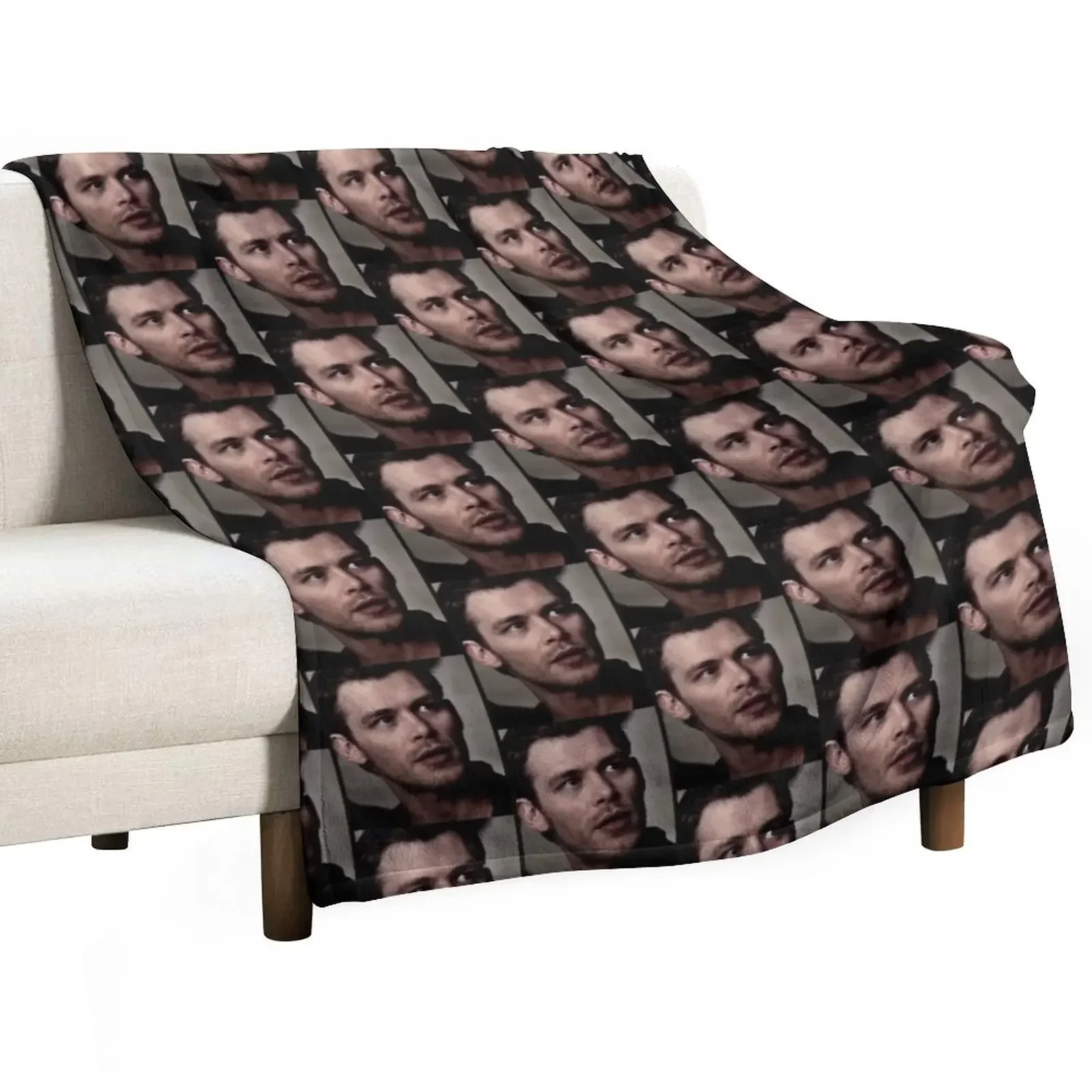 Klaus mikaelson the originals Throw Blanket Furry Travel Blankets