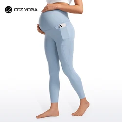 CRZ YOGA Womens Butterluxe Maternity Leggings with Pockets over the Belly 25