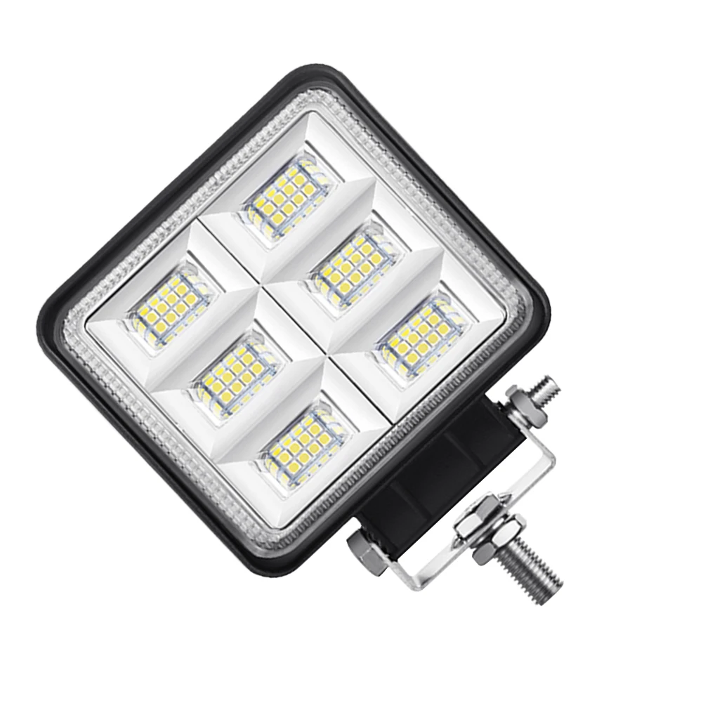 4-Inch Square White LED Work Light Pods Flood Spot Lamp 48W for Car Off Road Truck SUV Van