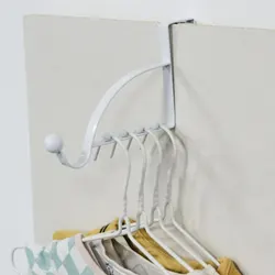 Hanging and Storing with a Hook behind the Door, No Installation, Anti Slip Clothes Hanger, Clothes Rack, No Punching, Modern