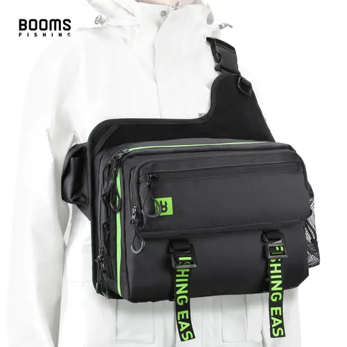 Booms Fishing IB1-bolsa de pesca de alta capacidad, bolsas de almacenamiento de aparejos, mochila grande de agua dulce de mar, equipo profesional de pesca de carpa