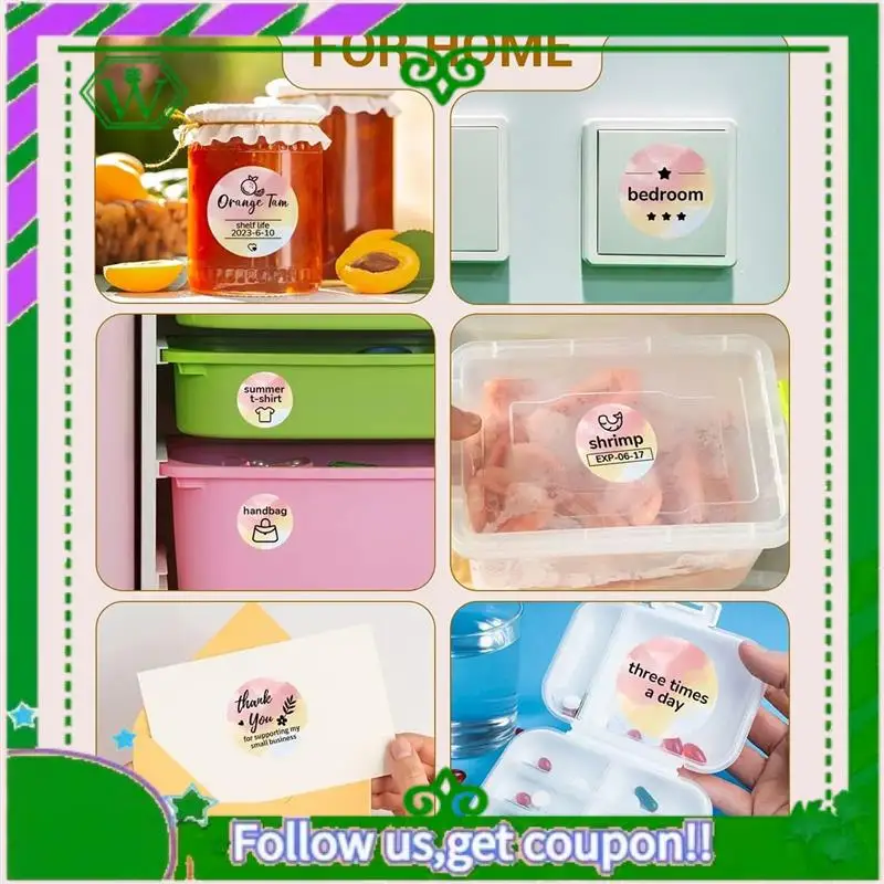 Betrouwbaar verzendlabel Printerlabel Sticker Rond label Vierkant label DIY-logoontwerp