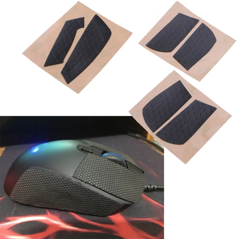 13x10mm Mouse Skin Mouse Tape Mouse Skates Side Stickers for G403 G603 G703 Mouse Moisture Wicking