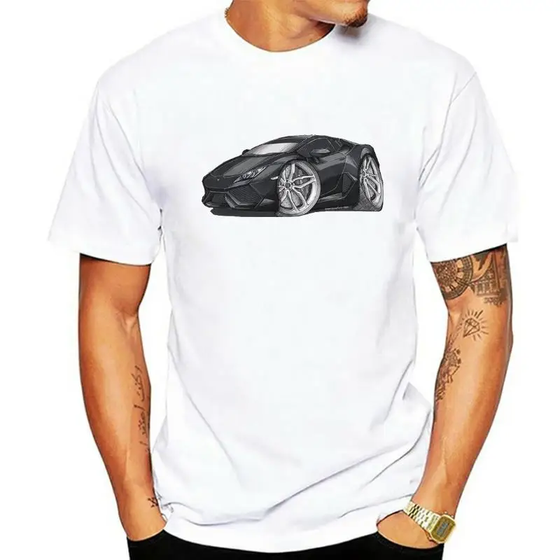 Huracan Black Silver Koolart T Shirt for Men