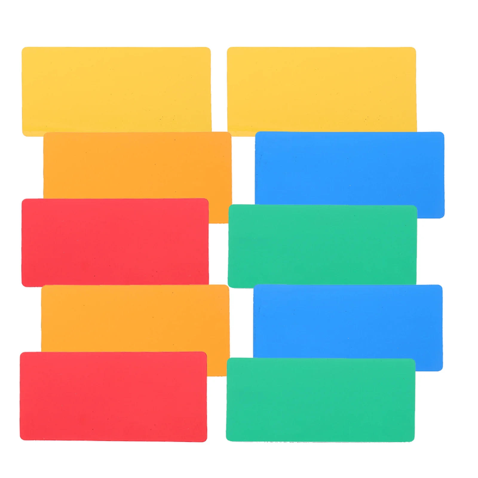 10pcs Magnetic Wipe Labels Stickers Dry Erase Magnets Shelving Recording Hanging File Folder Labels Safe Material Multi Purpose