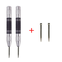 1/2pc Woodworking Metal Drill Automatic Punch Automatic Centre Punch General Adjustable Spring Loaded Automatic Punch Hand Tools