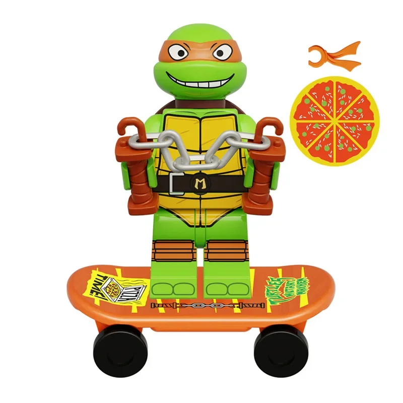 TMNT Teenage Mutant Ninja Turtles Puzzle Toy Anime Doll Mini Action Figures Cartoon Assembly Birthday Children Christmas Gift