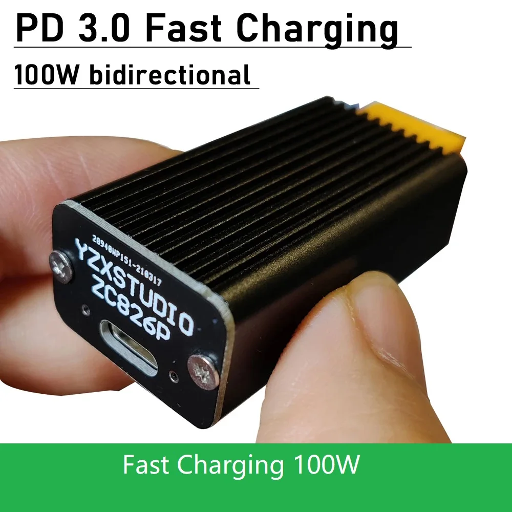 Moduł szybkiego ładowania IP2368 100W dwukierunkowy PD 3.0, płytka szybkiego ładowania buck-boost, bateria litowa 4S, XT60 na USB typu C