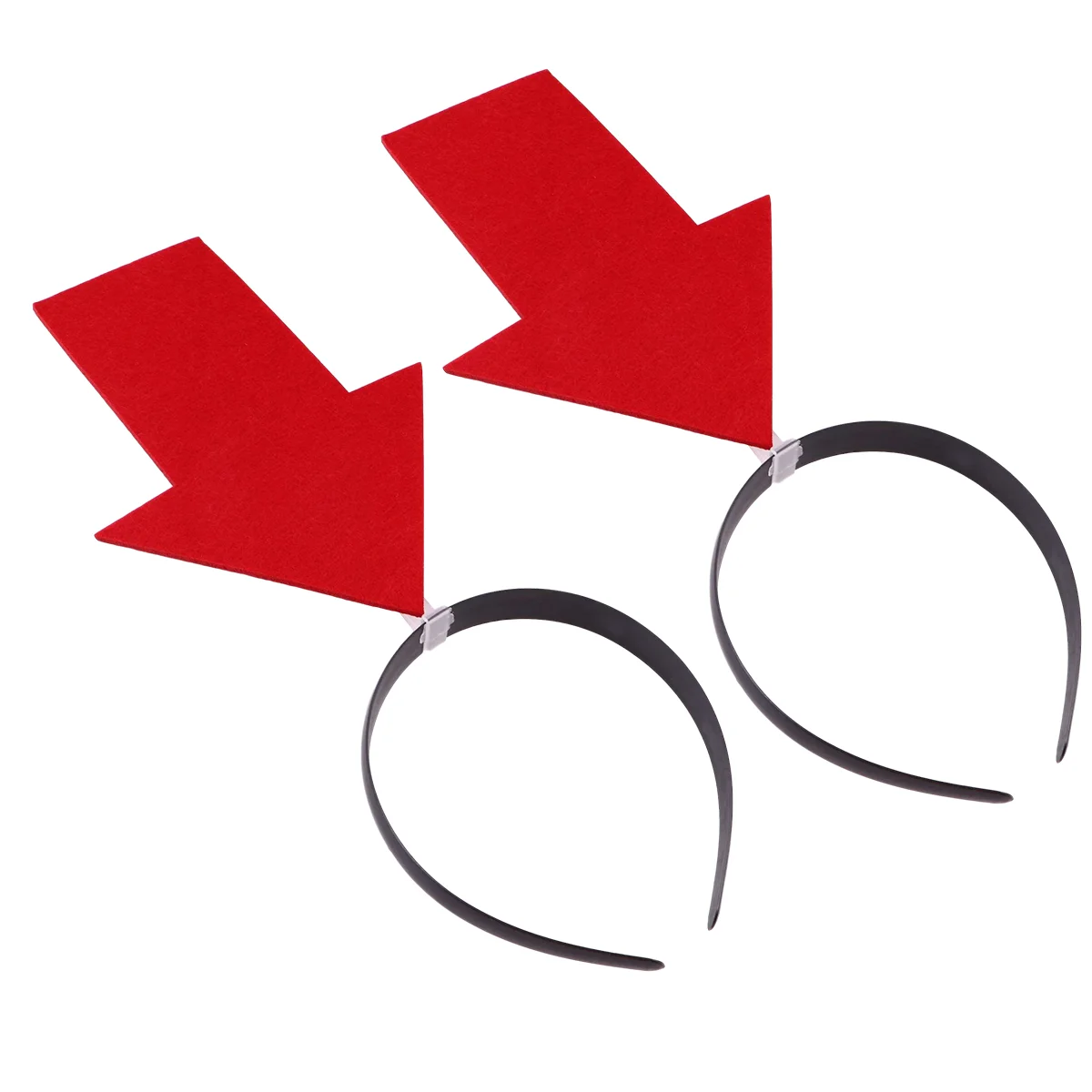 2 Pcs Headband Arrow Funny Props Hair Accessories for Girls Arrowhead Decor Red