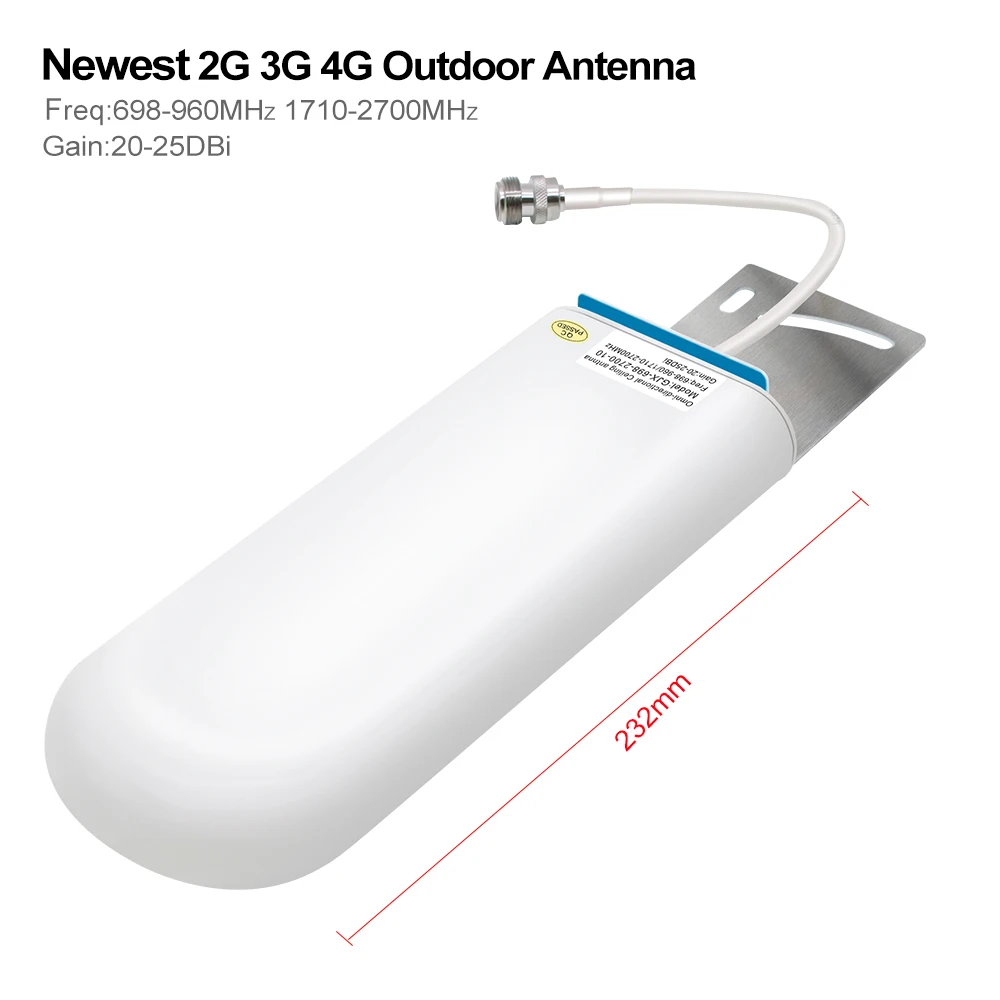 2g 3g 4g 25dbi Outdoor Antenna  For GSM CDMA DCS LTE Cellular Repeater 850 900 1800 2100 2600 Amplifier 0.3/5/10M Cable