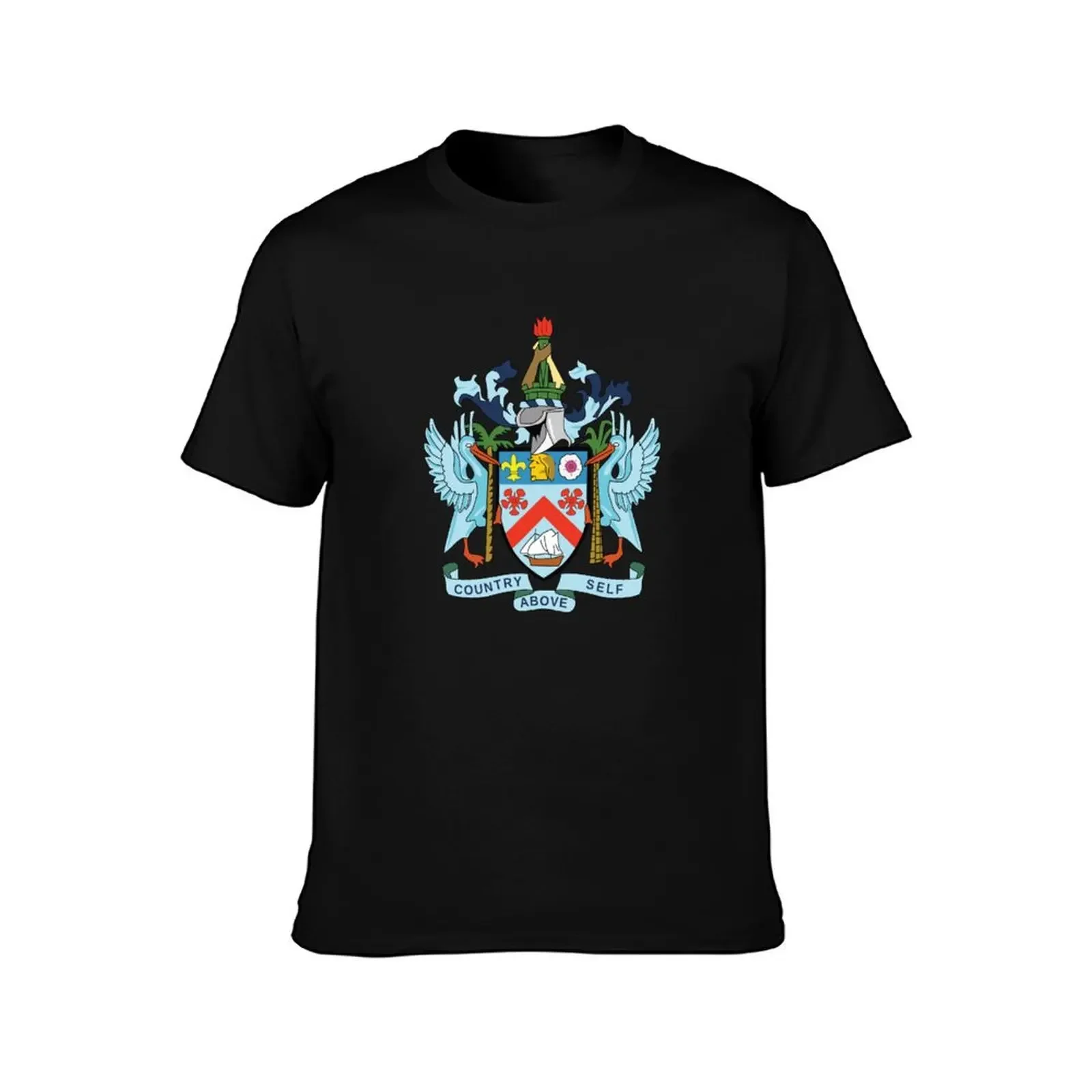 St Kitts and Nevis Coat of Arms T-Shirt essential t shirt customs design your own blue archive mens white t shirts image 2