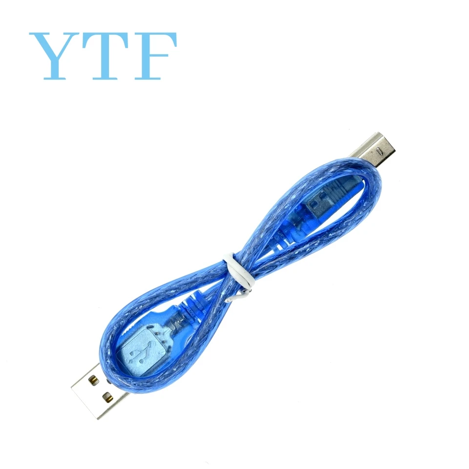 Cable USB de 30CM para Uno R3/Nano/MEGA/Leonardo/Pro Micro/azul de alta calidad un tipo USB/Mini/Micro/tipo-c Cable USB para Arduino