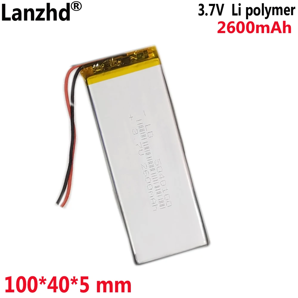 3.7V 2600mAh Lipo Polymer Battery For  tablet computer learning machine battery 5040100  4540100 5040105 5040110