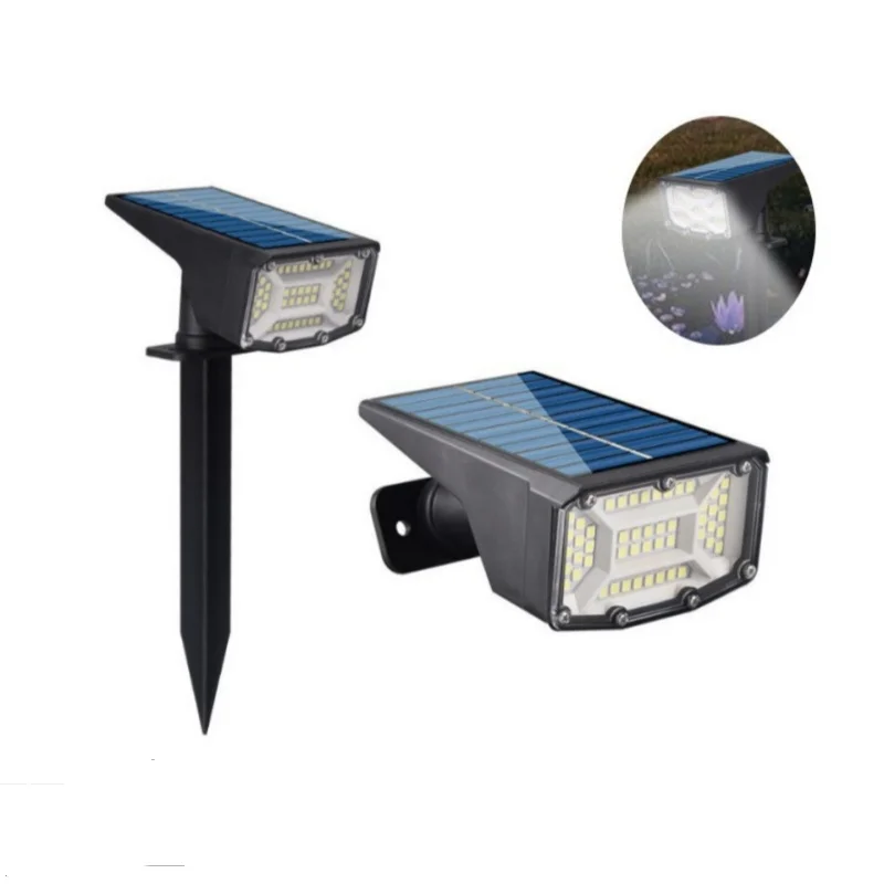 

Solar Spot Lights Outdoor with 53 LED Auto On/Off Solar Lights Outdoor Waterproof IP68 with 3 Lighting Modes 2-in-1