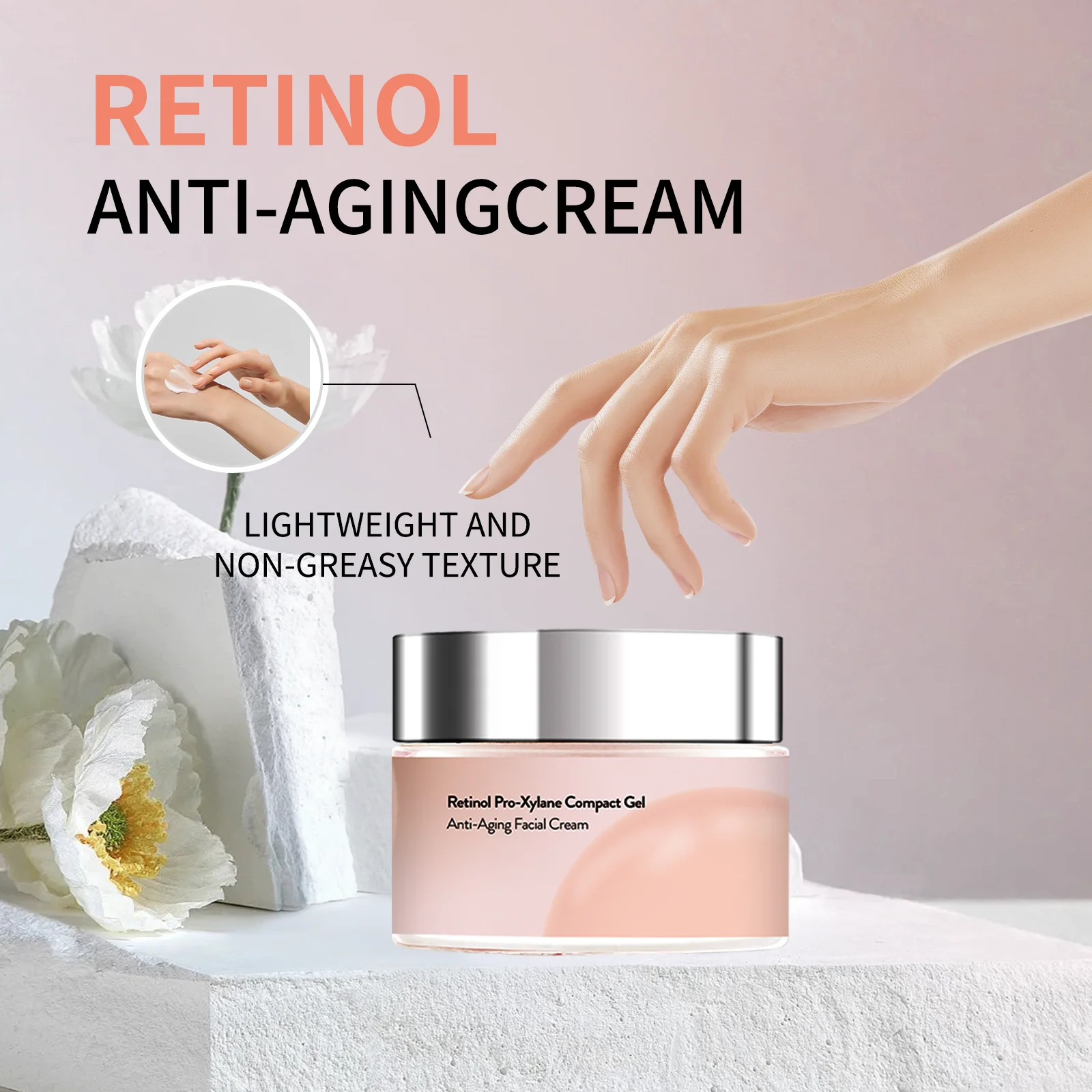 

Retinol Reduce Wrinkle Face Cream Firming Lifting Fade Fine Lines Moisturizing Whitening Collagen Repair Skin Care Cosmetics 50g