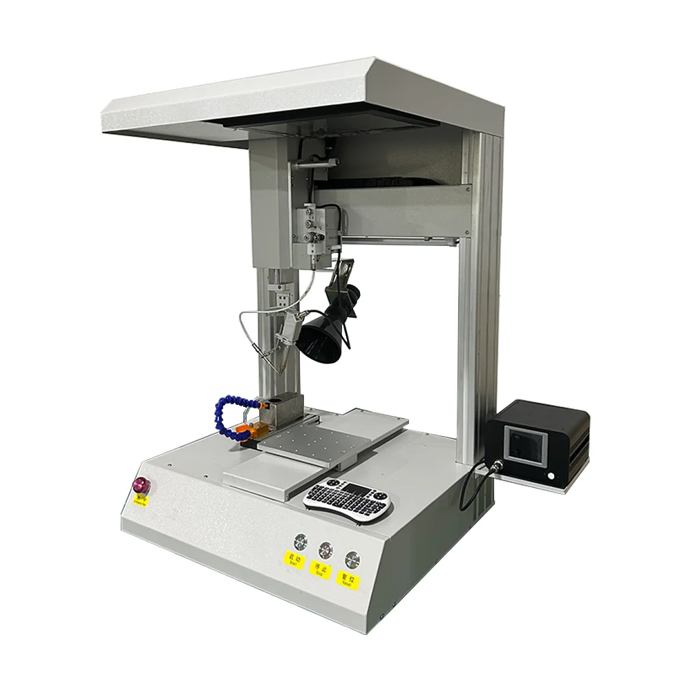 2024 year new product 4 axis double working station automatic soldering machine with 1 year warranty