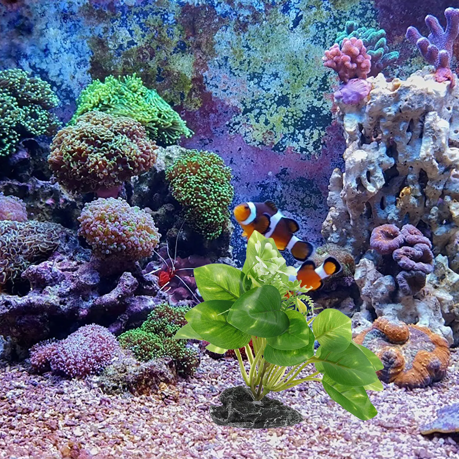 

Artificial Plant DecorationPlastic Aquarium Landscapes Ornaments Decorative Plants Fish Tank Accessories Grass Decor