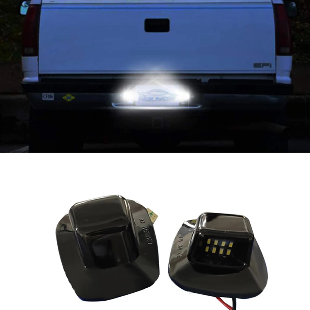 

2pcs LED License Plate Lights For Chevy GMC Suburban C1500 C2500 C3500 K1500 K2500 K3500 Car Number License Plate Lights