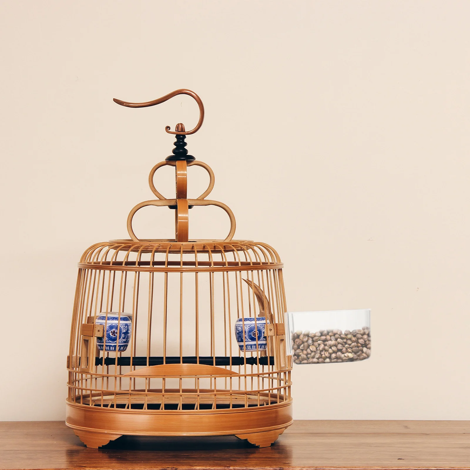 

2pcs Transparent Food Bowl Pet Feeding Container For Parrots Pigeons, Small Plastic Food Cup, Cage Feeding Accessories, Bird