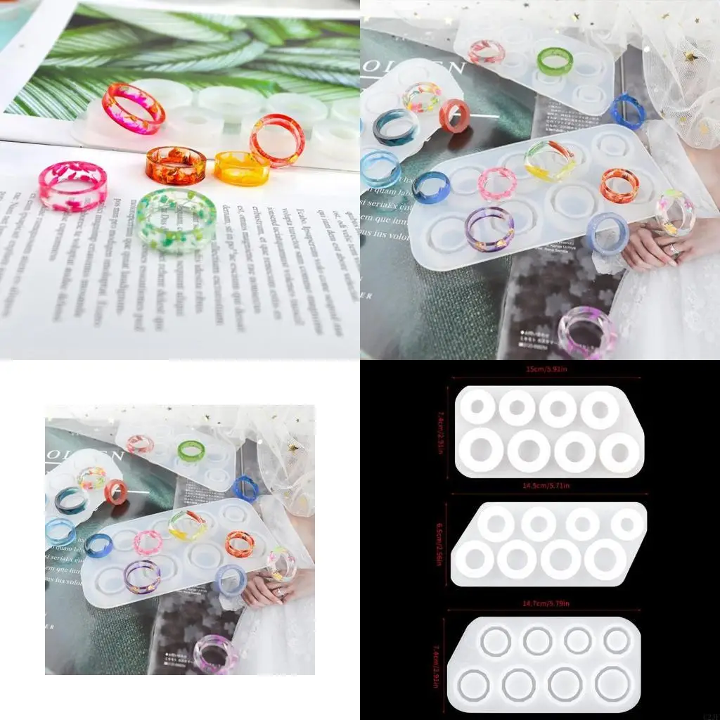   Handmade Earrings Necklace Ring Casting Mold DIY Keychain Pendants Crystal Mold DIY Crafts Crystal Epoxy Resin Mold
