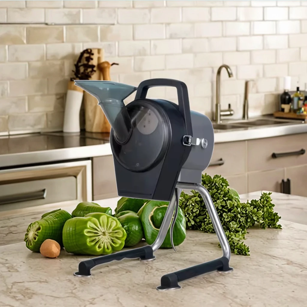 

2025 hot sale Commercial Kitchen Multifunctional Fast Speed Adjustable Multifunctional Slicer and Chopper Automatic Vegetable Cu
