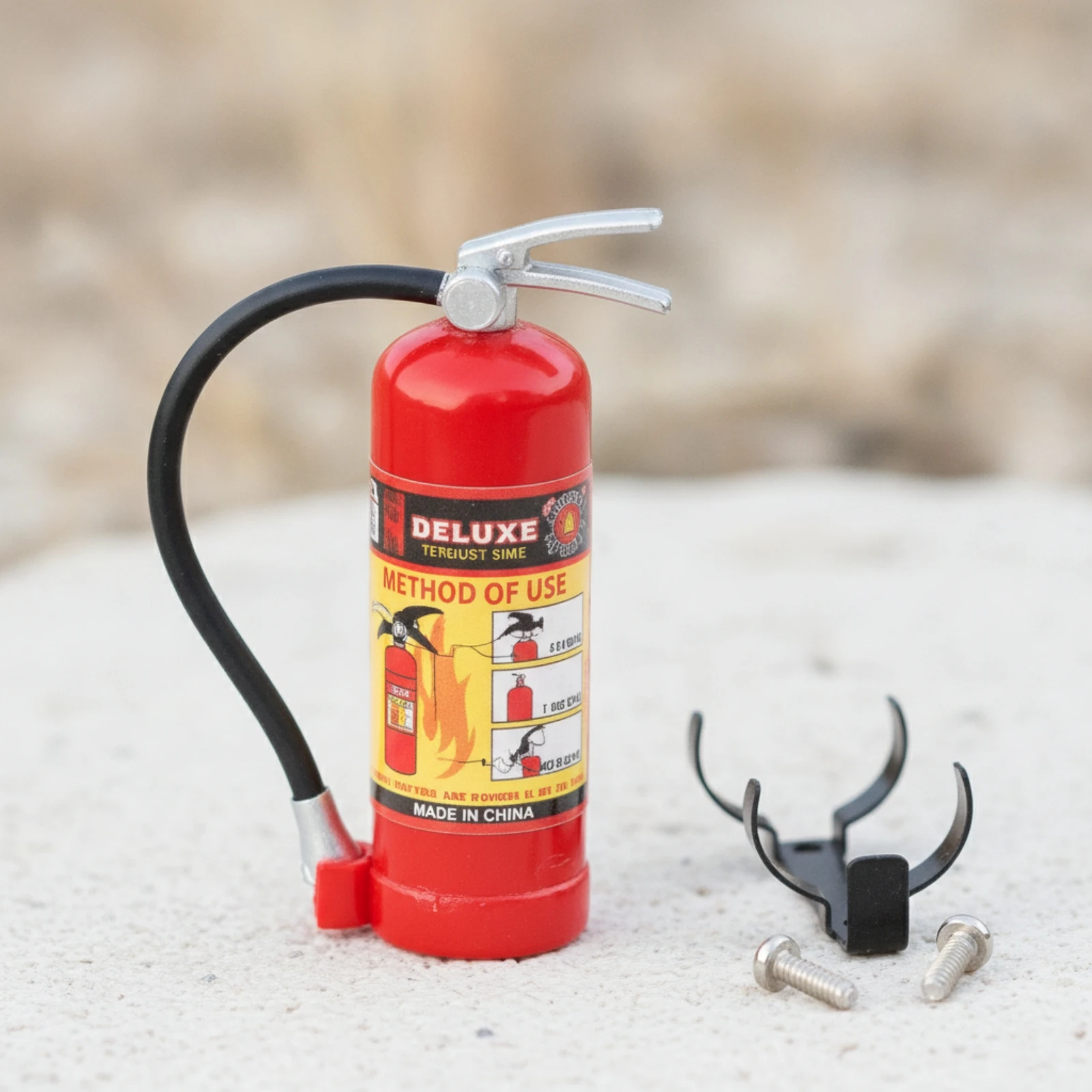Fire Fire Suppressor with Bracket Mountable Fire Fire Suppressor with Sticker Accessory Realistic Easy to Install