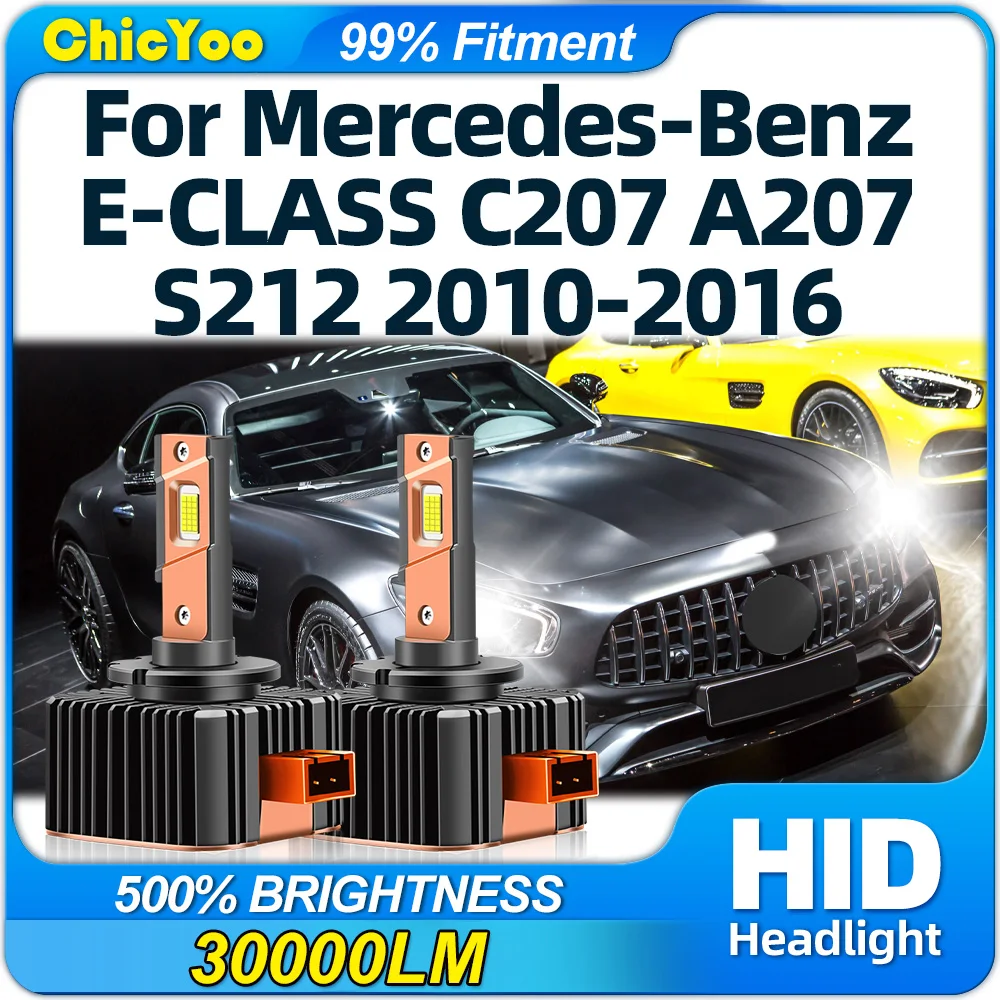 

Canbus LED Headlight 30000LM 1:1 HID Xenon Car Headlamps 6000K For MERCEDES-BENZ E-CLASS C207 A207 S212 2010-2013 2014 2015 2016