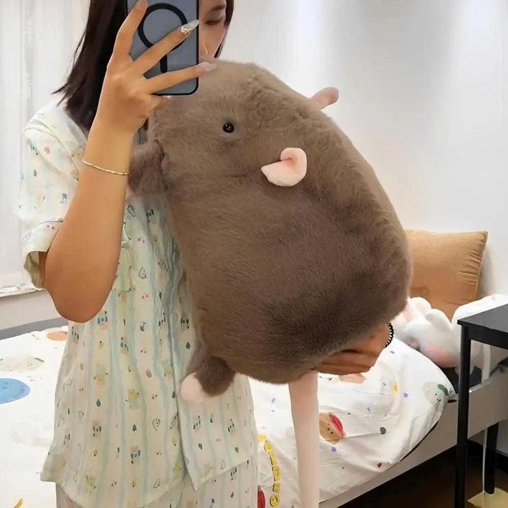 Creative 35/50cm Mouse Cartoon Oversized Flower Branch Rat Soft Animal Figure Gift Birthday Stuffed & Plush Animals