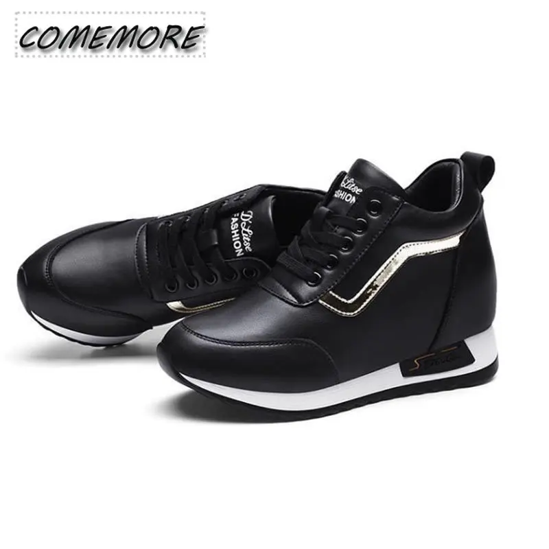 Autumn Spring Ladies Vulcanized Shoes Women Casual All-match Platform Sneakers Korean Style Outdoor Increase Tennis Walking Shoe