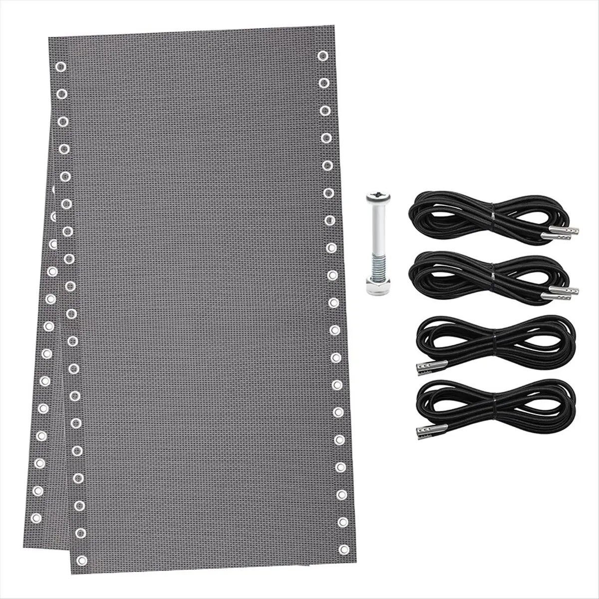 AB09 Chair Replacement Fabric with 4 Bungee Cord Lounge Chair Cloth Mesh Repair Kit for Patio Recliner Outdoor Lawn Pool B