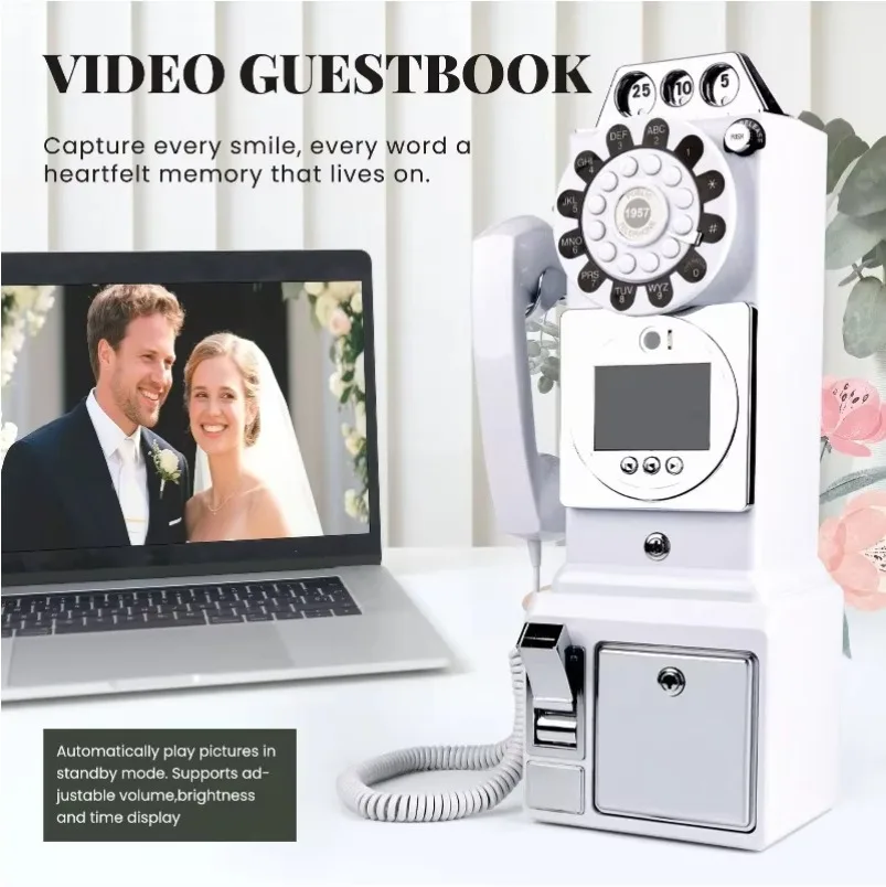 2027    Wedding Guest Messages, Visual Check-in, Telephone, Video, Voice, Blessing Recording Equipment