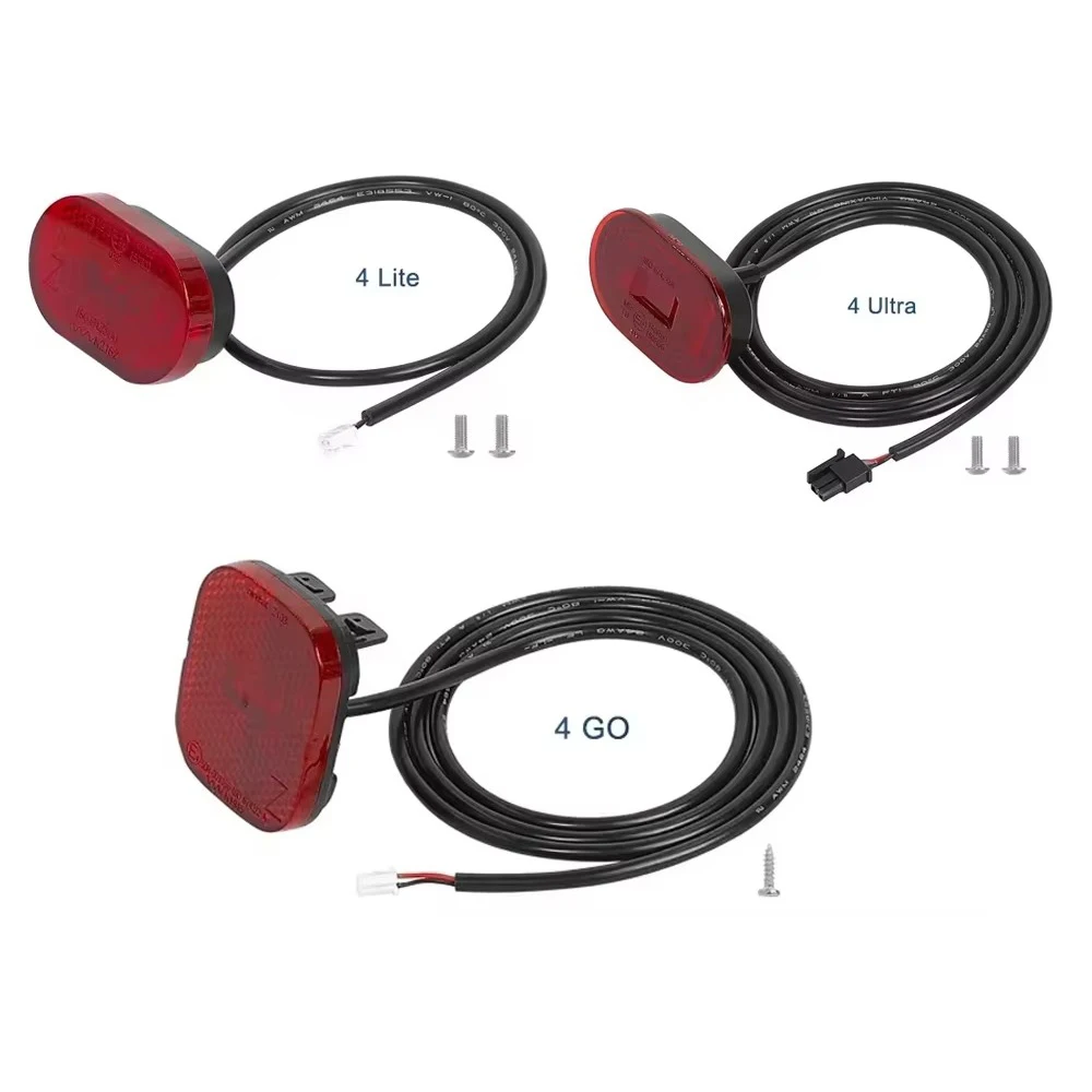 Para xiaomi 4 lite/4 ultra/4 go fender luz de advertência segurança led peças lâmpada cauda scooter elétrico luz freio traseiro lanterna traseira